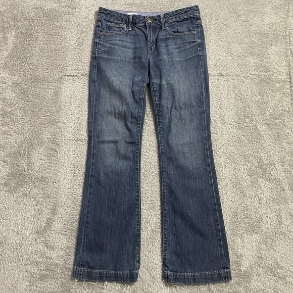 Gap 1969 Jeans Womens 28/6r Long and Lean BootCut Stretch Denim Blue Medium Wash - Picture 1 of 9